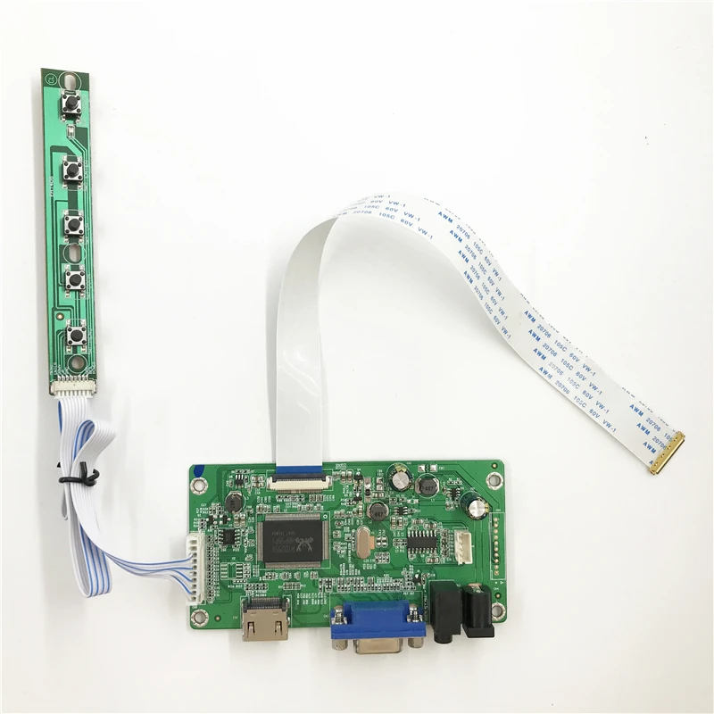 Lcd controller board kit with VGA Audio HDMI-compatible Soft cable for 15.6 inch 1920X1080 lcd panel N156HGE-EA1 easy repair DIY