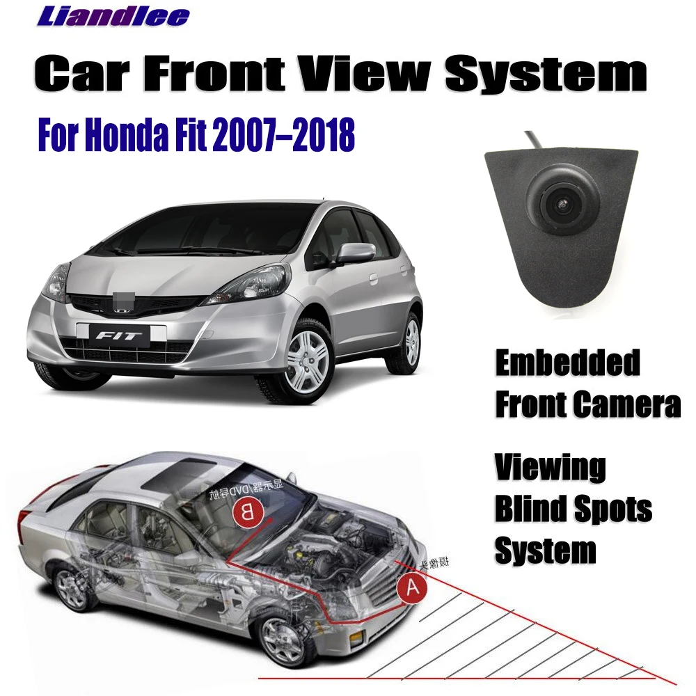 

Автомобильная камера переднего вида для Honda Fit 2007-2018 2010 2012 2015 не заднего вида парковочная камера HD CCD ночное видение