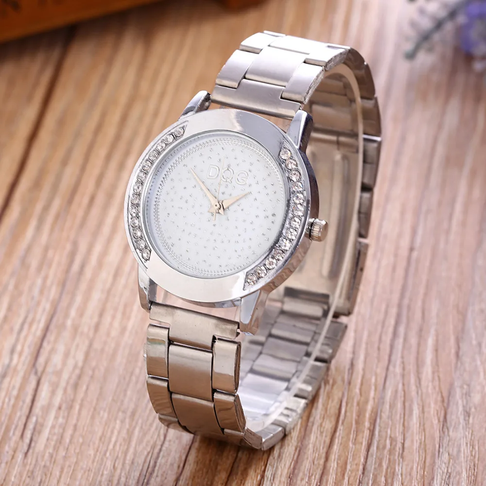 New Women Watches Top Gold Metal Mesh Stainless Steel Watch Ladies Crystal Casual Quartz Watch Women Clock Relogio Feminino Hot