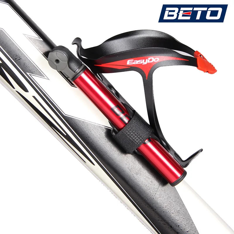 Beto Bicycle Pumps Presta Valve Adapter Mini Hand Pump For Bicycle 120 psi Road Bike Pump Air Inflator Cycle Bicycle Pump Tire