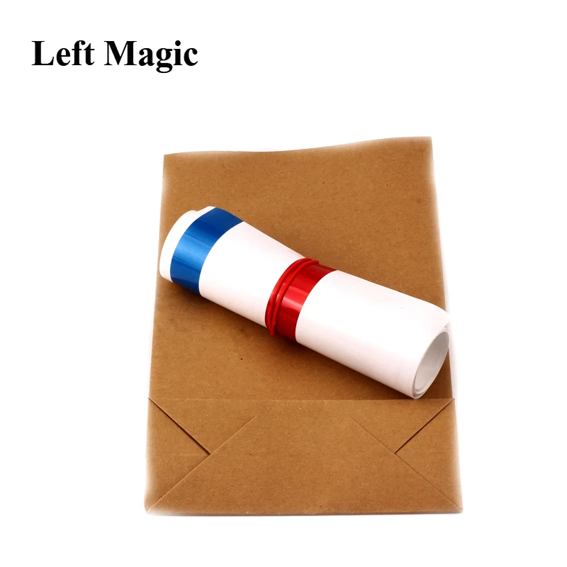 Appearing Big Straw 1.25m - Magic Tricks Straw From Empty Bag Close Up Stage Magic Props Gimmick Props Illusion Comedy Toys