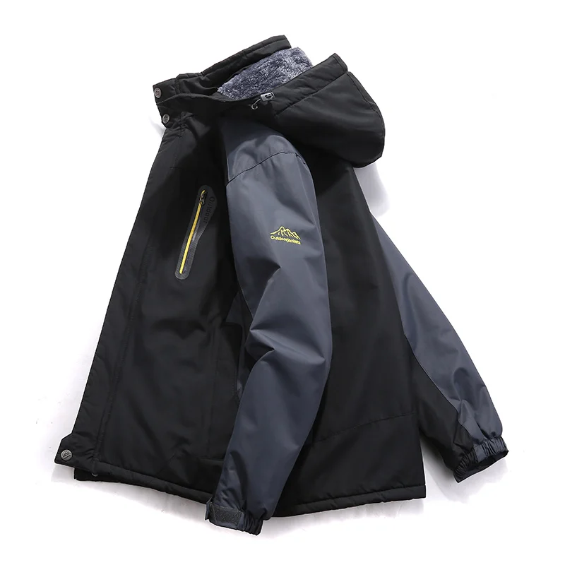 9XL giacche da Trekking all\'aperto da uomo invernali di grandi dimensioni abbigliamento da viaggio in montagna impermeabile Trekking pesca caccia