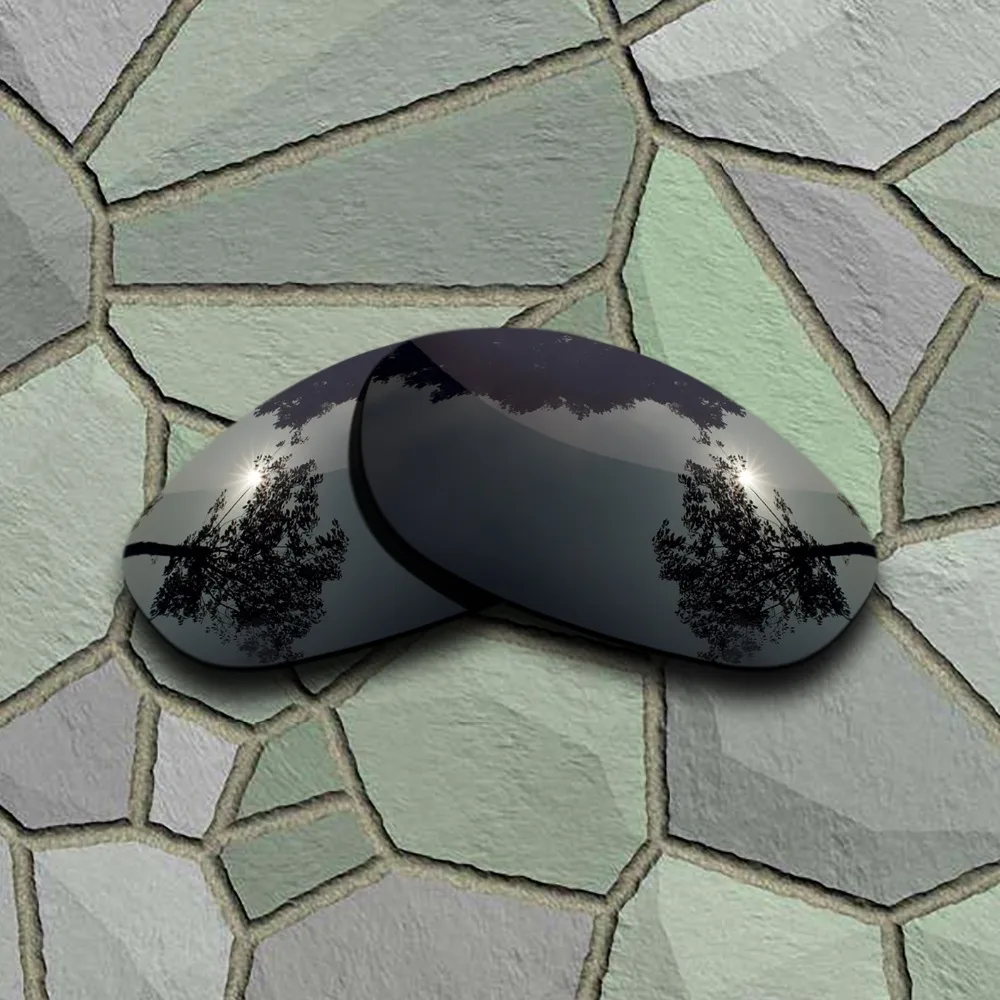 Grey Black Anti-Scratch Polarized Replacement Lenses for Oakley Monster Dog