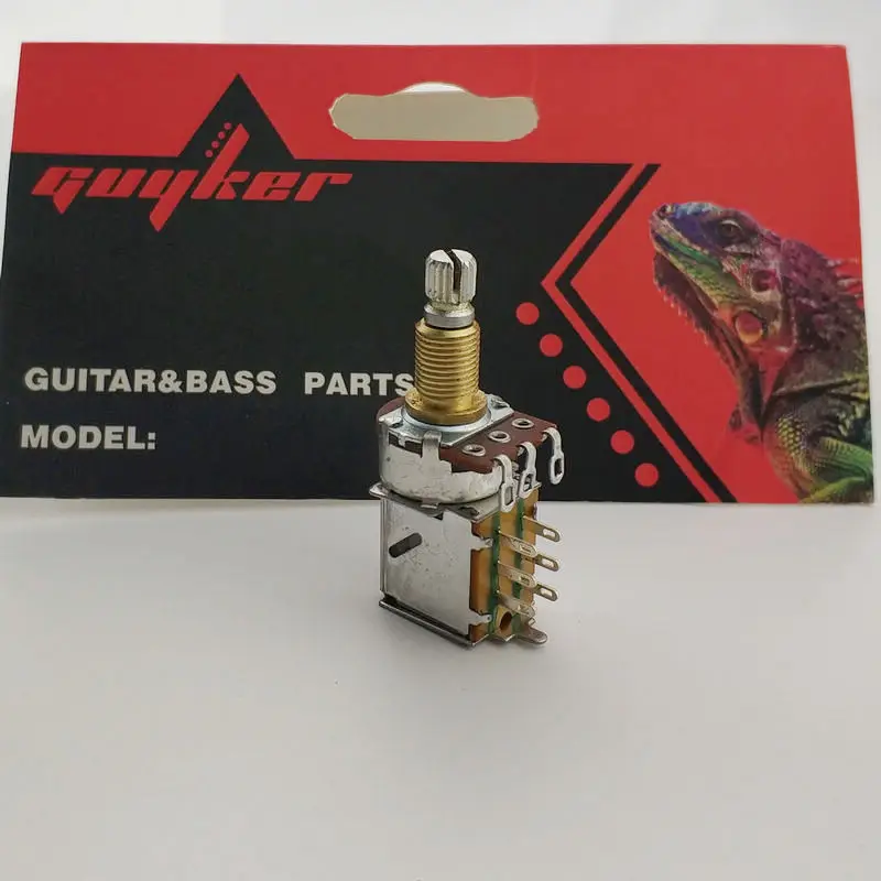 

ALPHA copper shaft PUSH-PULL switch Guitar Bass Potentiometers volume and tone controls A250K B250K A500K B500K