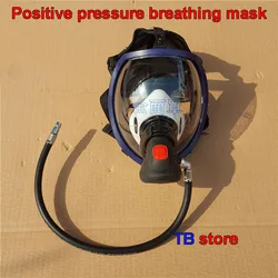 Masque pour appareil respiratoire à pression positive, RHZK6.8, soupape d'alimentation en air 30mpa, masque anti-feu à pression positive, soupape d'alimentation en gaz