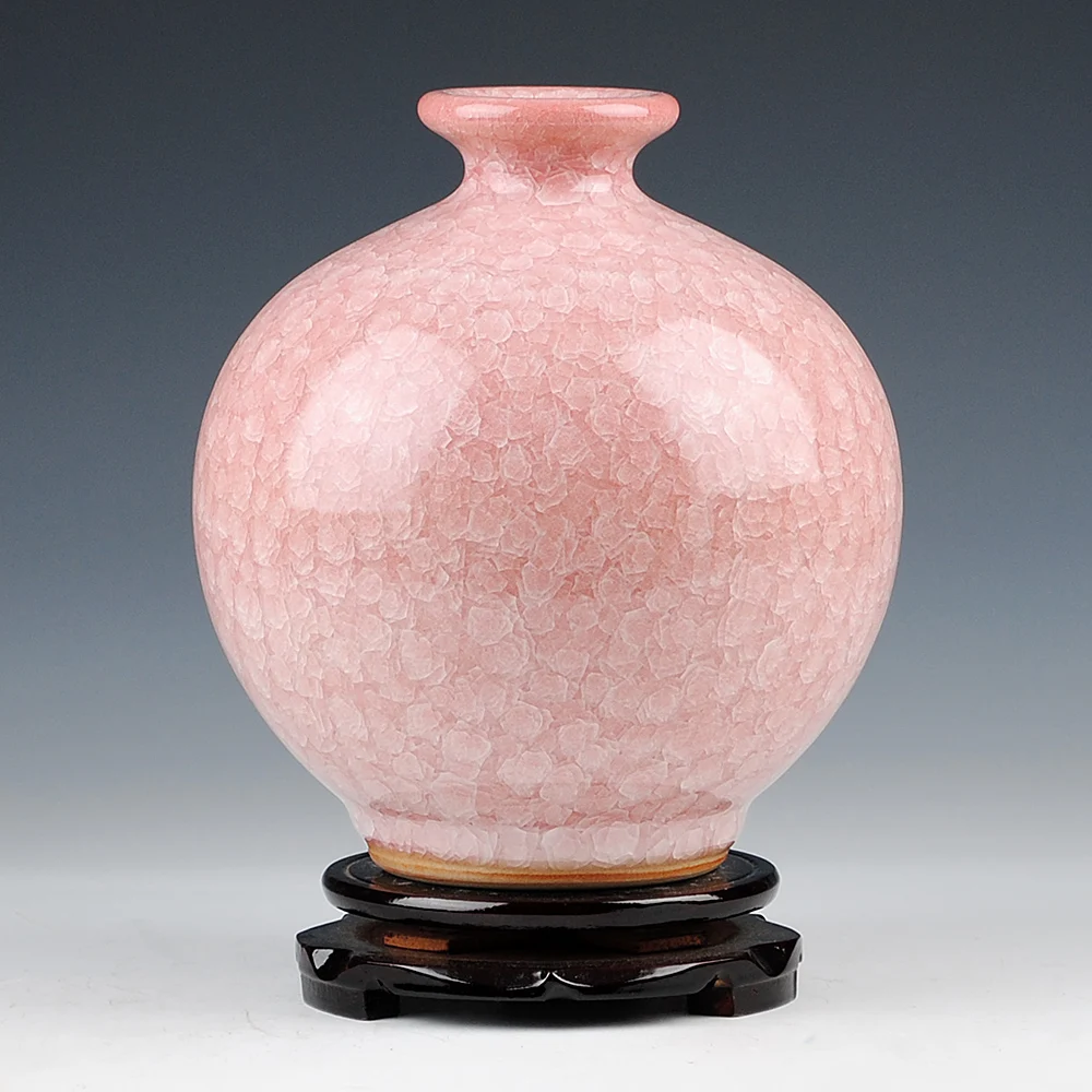 

Vintage Chinese Style Home Decoration Ceramic Vase Jingdezhen Porcelain Flower Receptacle Gift