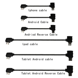 Remote Control Data Connected Cable Line Wire to Mobile Tablet Micro USB Connector For DJI Mavic Pro 2 Mavic Air RC Drone FPV