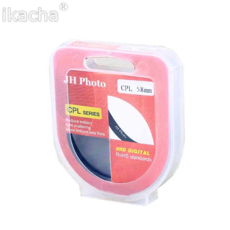 46ミリメートル円偏光光学ガラスcplフィルター用canon用nikon用sonyカメラ