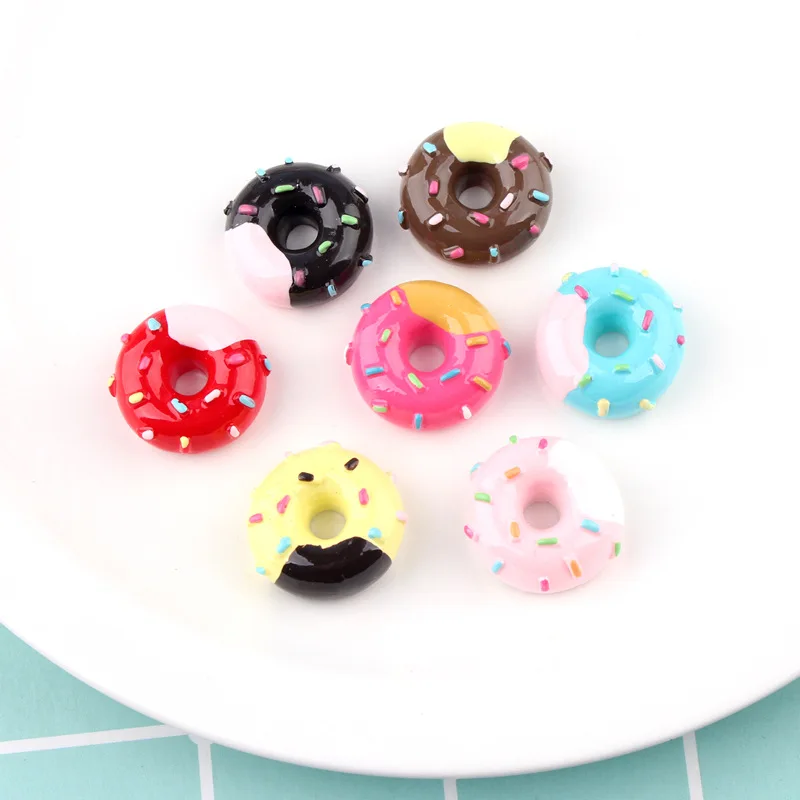 6/8/10 stücke Mini süße Süßigkeiten Donut Puppe Essen so tun, als spielen Puppenhaus Zubehör Miniatur Home Craft Dekor Kuchen Kinder Küche Spielzeug – Detail 35