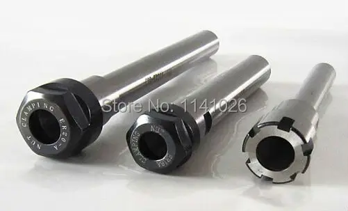 Free Shipping C10 ER8A 100L Collet Chuck Holder 100MM Extension Straight Shank for ER8 Collet with ER8A Nut