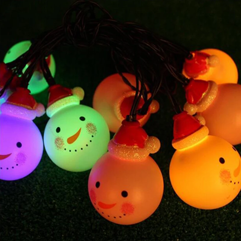 

LED Party Snowman Led Fairy String Lights Santa Led Christmas Light Home Garden Indoor Party/Wedding/Christmas Decoration Light