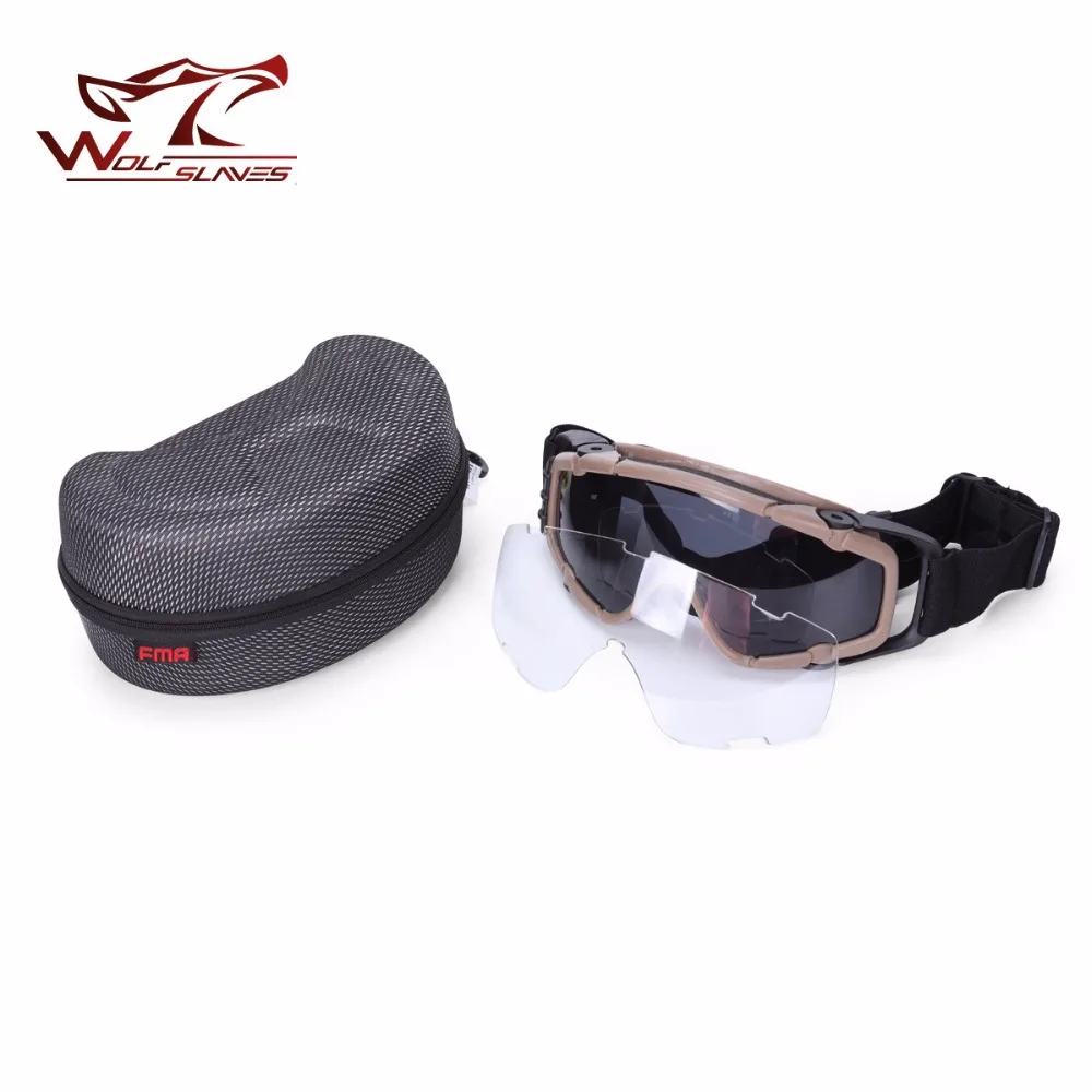 FMA SI-Ballistic-Goggle Updated Version Fan Version Anti-fog Lens Airsoft Equipement Tactical Outdoor Hunting Goggles