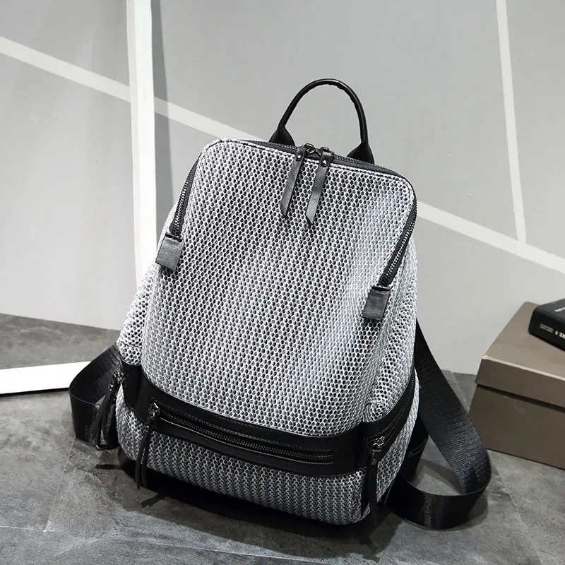 Sac à dos en maille de nylon pour femme, grands sacs à dos décontractés, sacs d\'école pour adolescentes, sac à dos de voyage léger pour femme, XA250H