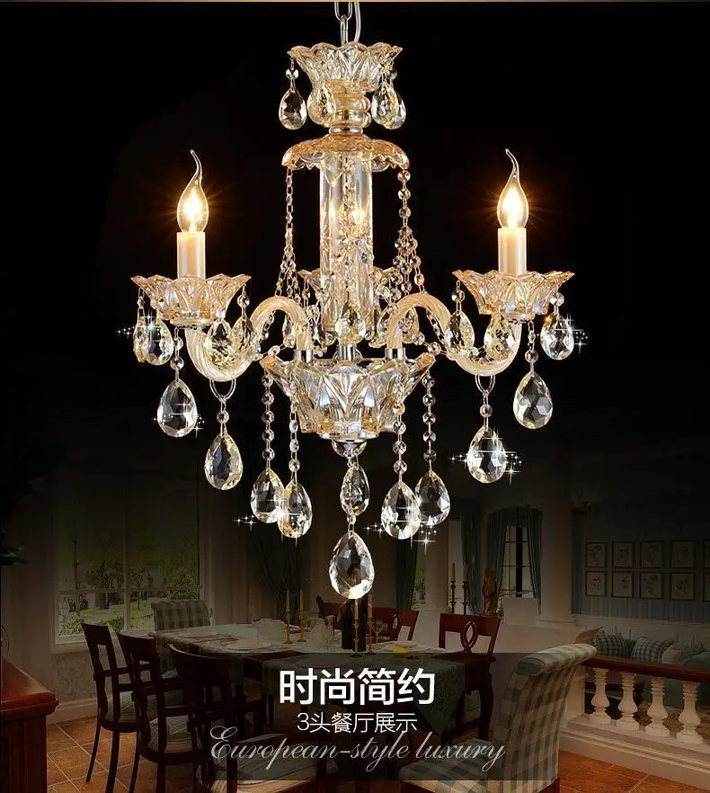 3 arms Lustres de Crystal LED Chandelier Lustres de Cristal Chandeliers Crystal Lampadario Luxury Chandelier