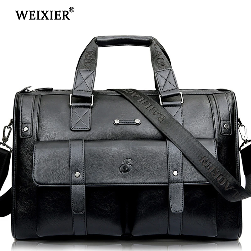 New Vintage Luxury PU Leather Business Men\'s Briefcase Male Shoulder Bags Men\'s Messenger Bags Brand Design Handbag