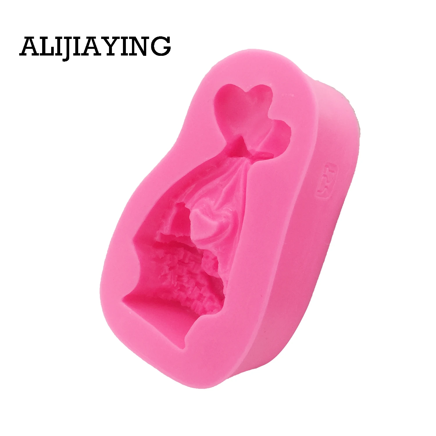 M0022 1Pcs 3D Cute Baby in cradle Silicone Molds for Cake Sugar Candy Mold DIY Design Fondant Decorating Tools