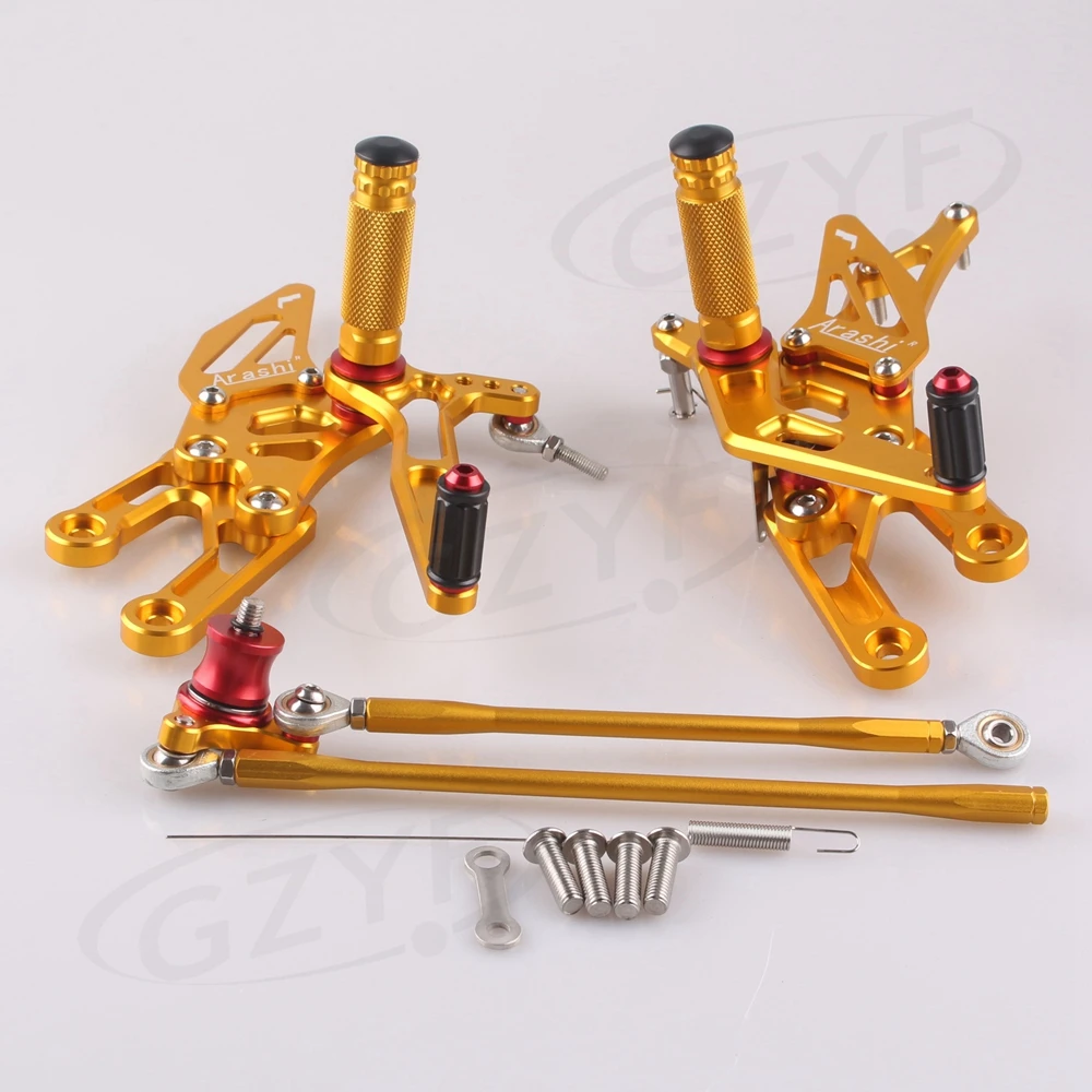 CNC Motorcycle Adjustment Rider Rearsets Foot Pegs Footpegs Pedals Kit for Honda CBR600RR CBR1000RR  CBR 600/1000 RR 2003-2007