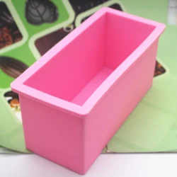 600ml Large Square Soap Silicone Mold Rectangle Chocolate Cake Bakeware Mould Food-Grade Silicone Candle Molds DIY Soap Craft