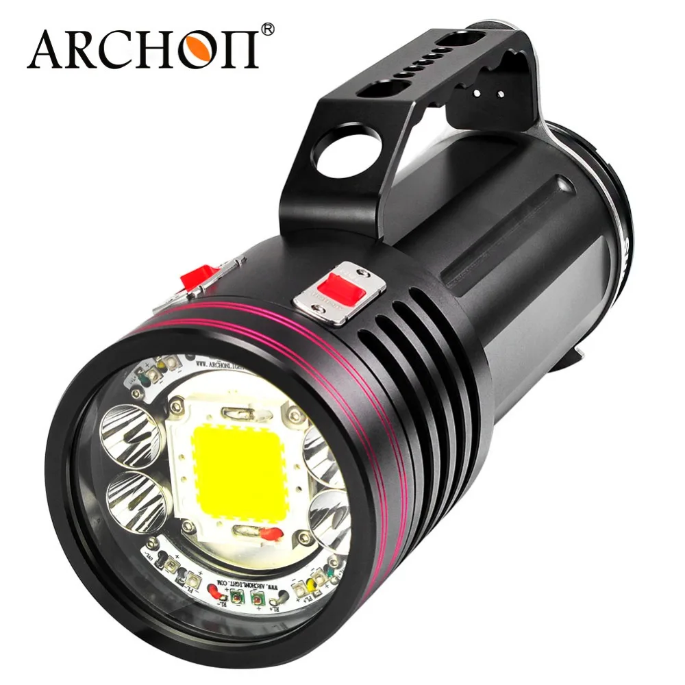 Diving Flashlight ARCHON DG150W WG156W 10000LM Rechargeable Dive Light Underwater Photography Torch with battery pack