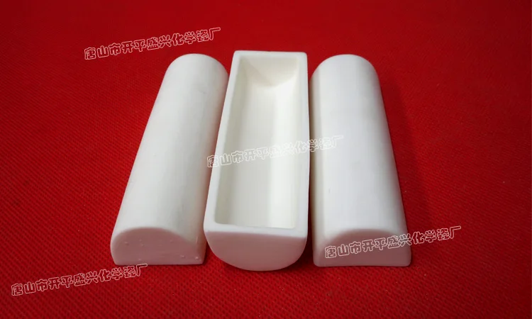 

99.5% 100x50x30mm Semicircular Thermal Square Corundum Melting Pot Alumina Ceramic Boat