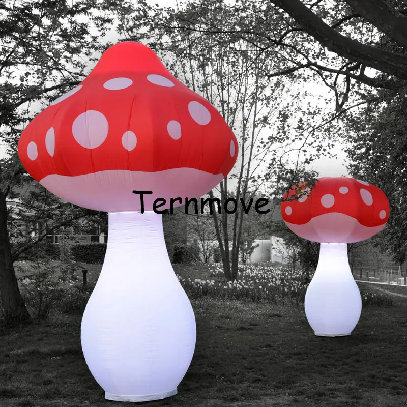 

giant inflatable mushroom, 3m / 4m decoration inflatable led mushrooms light for music festival led lighting for stage