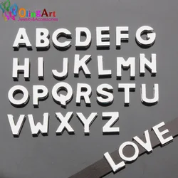 Olingart 10pcs/lot Full set of English letters shapes etc Flat Slider Spacer fit 10mm Flat Leather Cord Bracelet Jewelry Making
