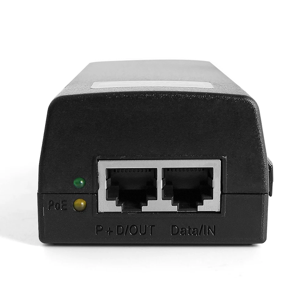 Poe Injector 48V 30W Output Full Out 100Mbps Power Over Ethernet Single PoE Support Lighting Protection 802.11G PoE Adapter