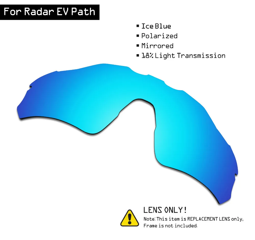 

SmartVLT Polarized Sunglasses Replacement Lenses for Oakley Radar EV Path - Ice Blue