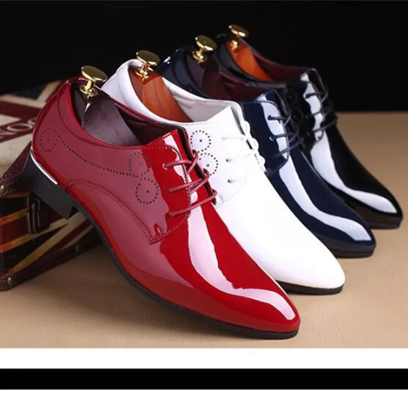 

Mens Leather Dress Formal Shoes Christmas party groom shoes Oxfords Vintage Retro Shoe Elegant Shoes work Sapato Social