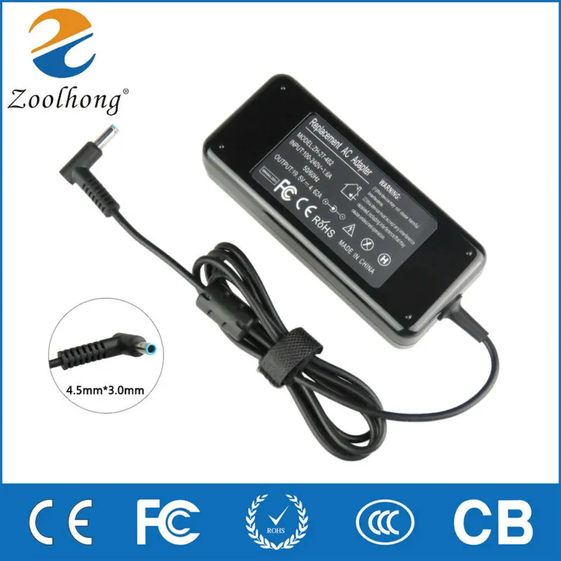 

19.5V 4.62A 90W 4.5*3.0mm Blue Tip Laptop Power Supply Battery Charger Adapter For HP Pavilion 15 Tablet Notebook PC 15-e029TX