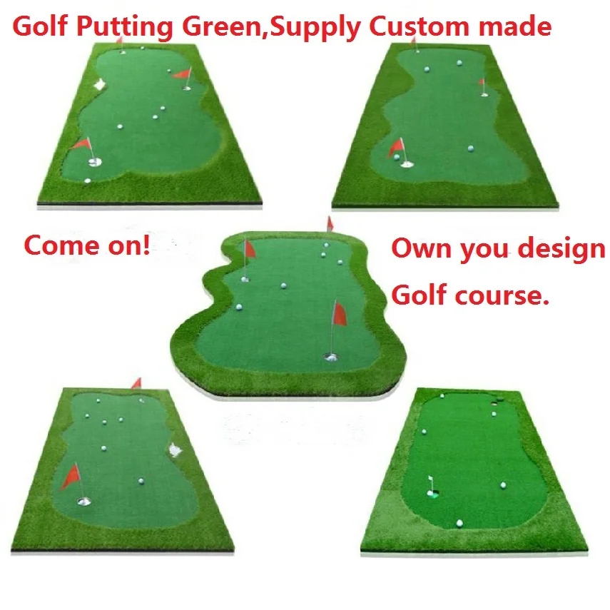 Golf green turf Synthetic Turf Custom made Golf putting mat Green turf design by yourself