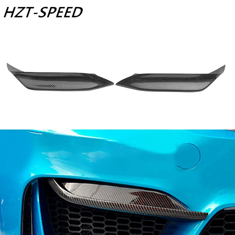 

2 PCS Carbon Fiber Car Front Bumper Aprons Side Splitter For BMW M3 M4 F80 F82 Tuning 2013-2029