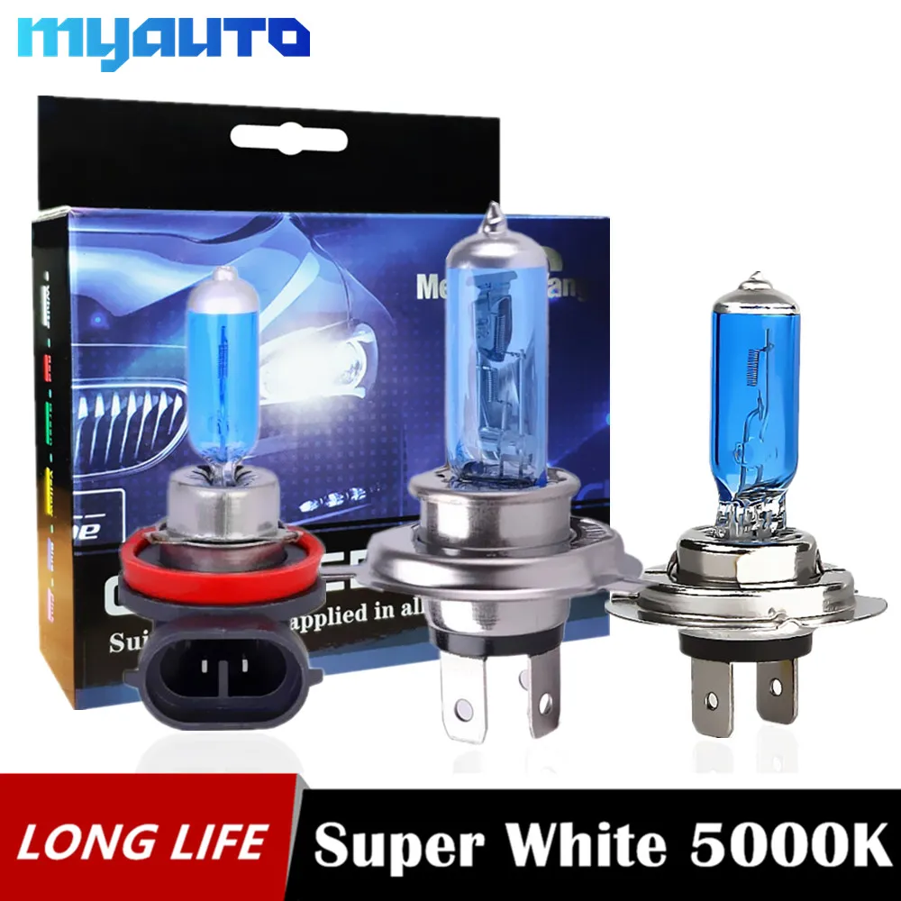 

2Pcs H4 H11 H7 55W 100W Halogen Headlight Bulb 12V H1 H3 H8 9005 9006 9007 9004 HB3 HB4 HB5 Auto Fog Light White Car Lamp DRL