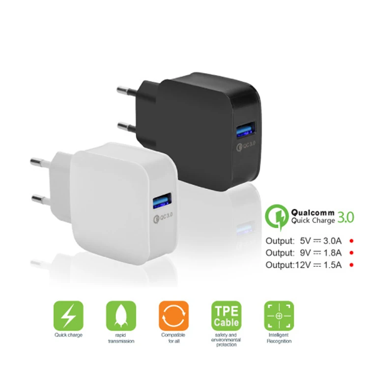 GEUMXL Quick Charge QC 3.0 18W US EU Plug AC Charger for Sony Xperia Z4 Tablet SGP771, Z2 Tablet, Tablet Z SGP311 XZ XZs Z5 Z3