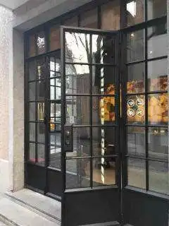 all glass front door custom steel doors  iron french doors id-1