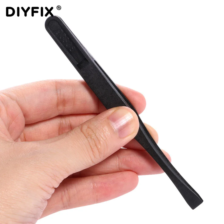 DIYFIX 8 in 1 Kit Pinzette Anti-static ESD Pinza di Plastica Elettronica PCB di Riparazione Utensili A Mano Set