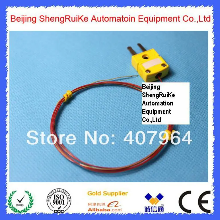 

TT-K-40-SLE K type thermocouple with Male OMEGA Connector ,length 1M