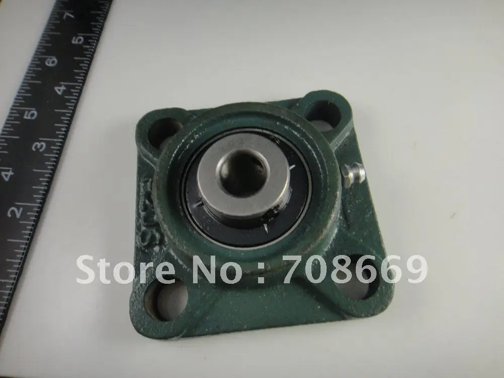 25mm Mounted Bearings UCF205 4-Bolt Square Flange Pillow Block Bearing Housing