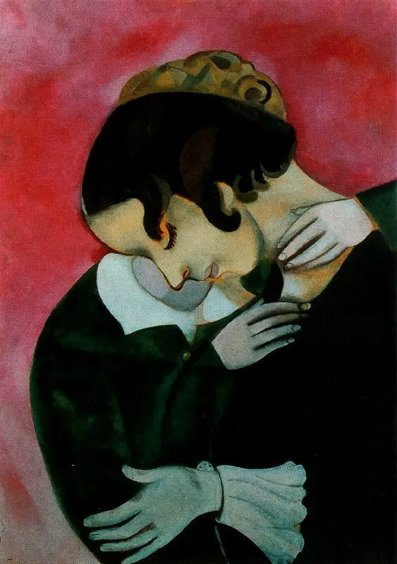 

100% handmade oil painting reproduction on linen canvas by professional artist,-lovers-in-pink-1916,high quality