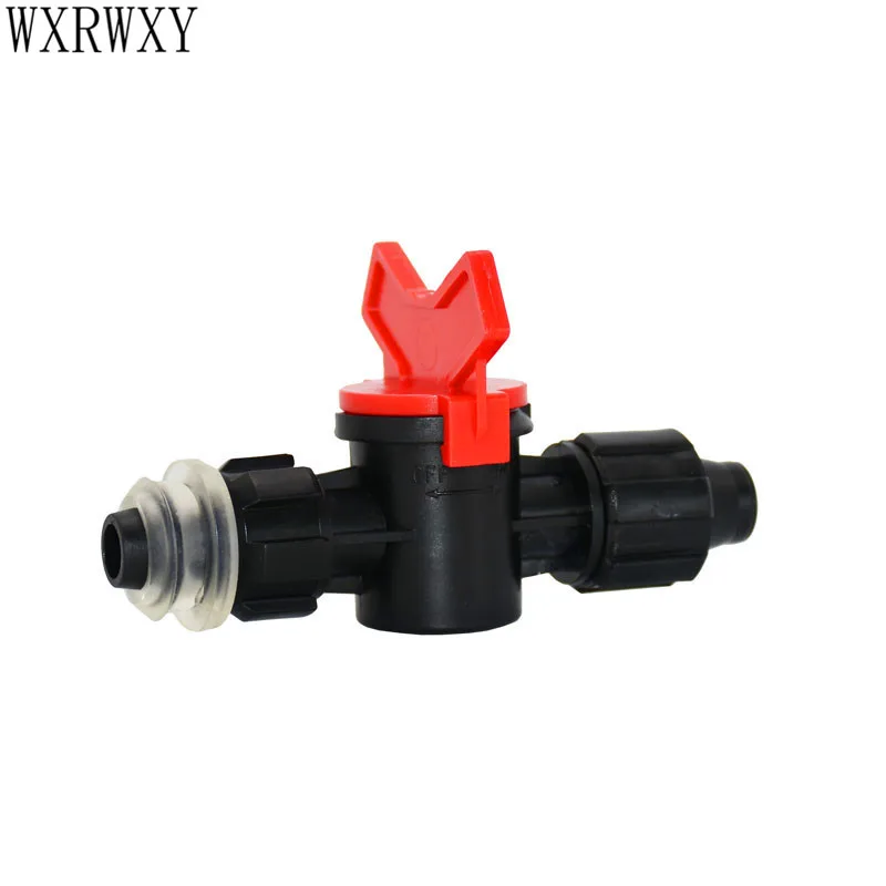 

20pcs 16mm Drip tape Tap irrigation valve irrigation Water valve Garden tap cranes barbed connector