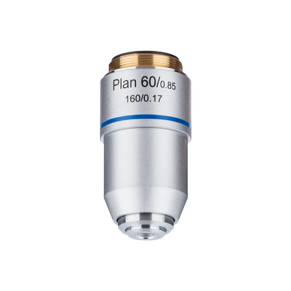 Microscópio Achromático de Plano 60x com Lentes Objetivas