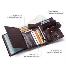 Genuine Leather Wallet for Men with Passport Holder #4
