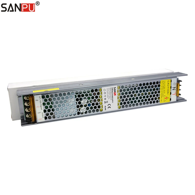 SANPU Dimmable LED Driver 24V 150W 6A Triac & 0-10V Dimming 2in1 Power Supply 24VDC 220V 230V AC/DC 24Volt Lighting Transformer