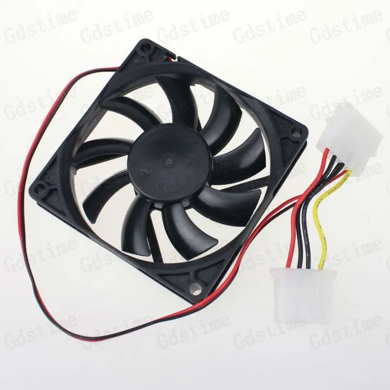 100 Pcs Gdstime 2 Wires 4pin 8015 12V DC 80mm x 15mm Computer Case Cooling Fan 80x80x15mm 8cm