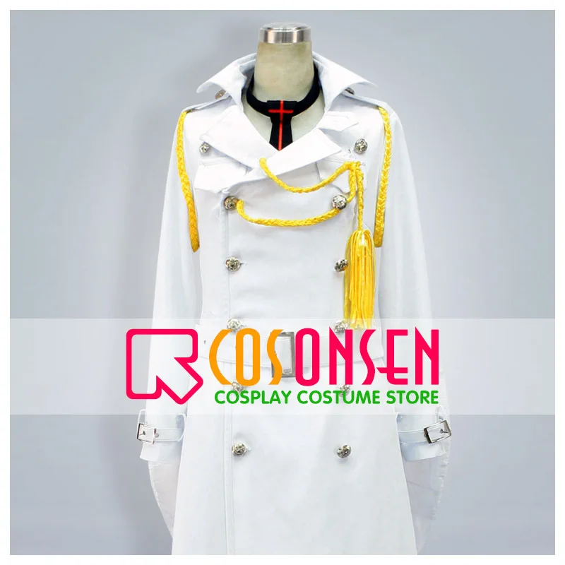 

COSPLAYONSEN Ao no Exorcist Arthur Auguste Angel Cosplay Costume White All Size