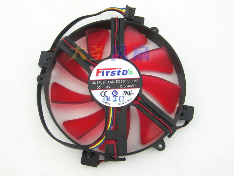 Firste FD9015U12S DC 12V 0.55A 4-Wire Server Round Fan