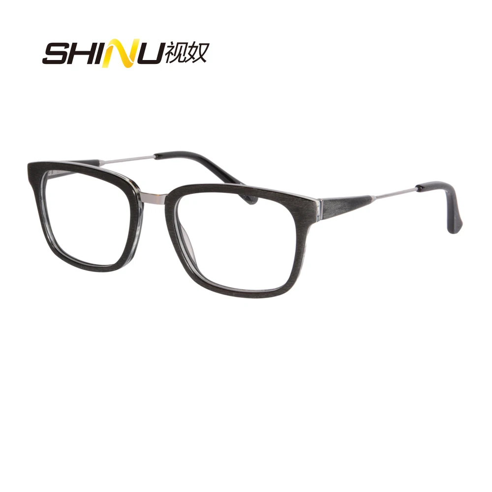 SHINU Brand New Arrival Square Progressive Mulifocal Reading Glasses Acetate Frame Computer Readers For Women And Men customized