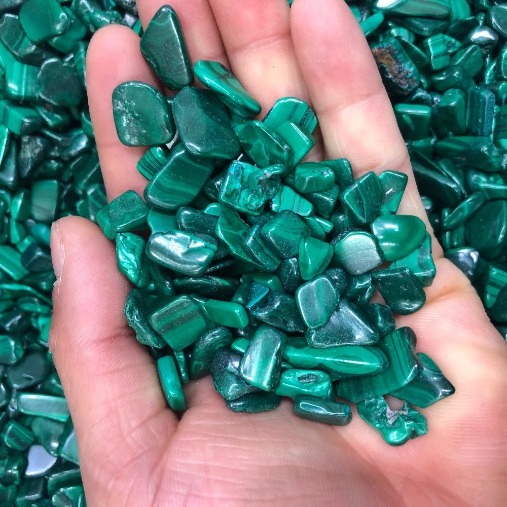 Natural malachite green chip pearl free release 3x8mm jewelry healing