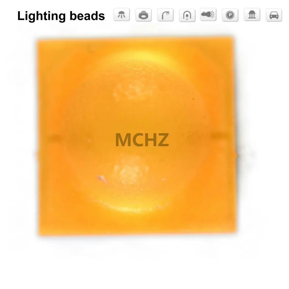 Chip abatible de 18 piezas, lente de cabeza de bola de potencia 3535, 3 W SMD, cuentas de lámpara LED, diodo 3 V 1000ma