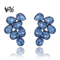 VEYO Elegant Stud Earrings Fashion Jewelry Crystal Earrings for Women Wholesale